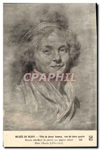 Cartes postales Musee de Dijon Tete de Jeune Femme Vue de Trois quarts