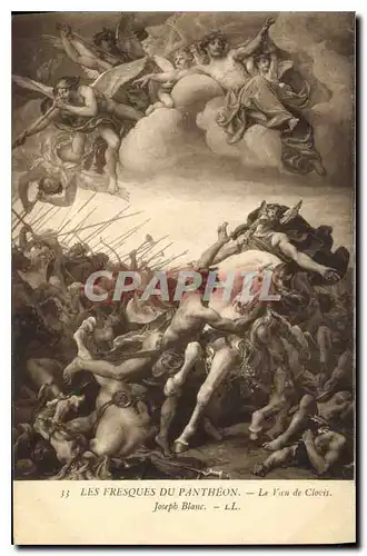 Cartes postales Les Fresques du Pantheon le Voeu de Clovis