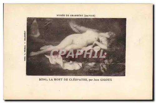 Ansichtskarte AK Musee de Chambery Savoie La Mort de Cleopatre par Jean Gigoux