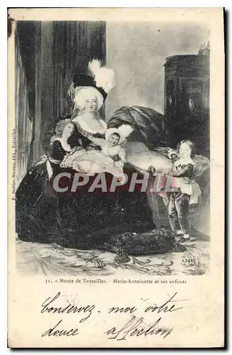 Cartes postales Musee de Versailles Marie Antoinette et ses enfants