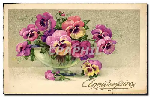 Cartes postales Anniversaire Fleurs