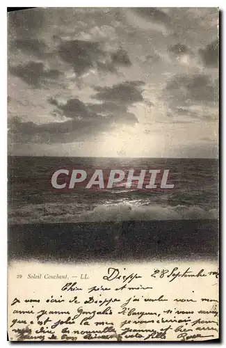 Cartes postales Soleil Couchant