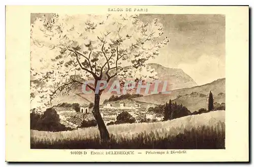 Cartes postales Edmee Delebecque Printemps a Dieulefit