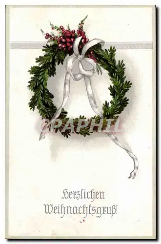 Cartes postales Herzlichen Weihnachtsqeub Fleurs