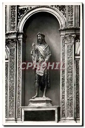 Ansichtskarte AK Venezia Basilica di S Maria Gloriosa dei Frari Donatello Statua in Legno di S Giovanni Batista