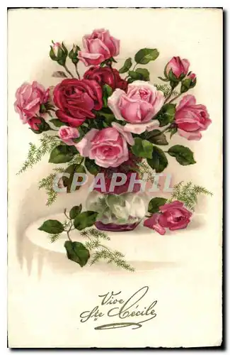 Cartes postales Vive Ste Cecile Fleurs