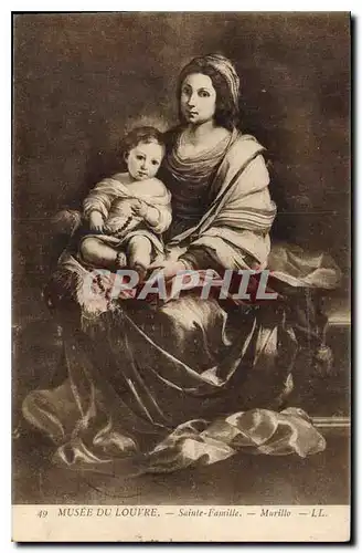 Cartes postales Musee du Louvre Sainte Famille Murillo