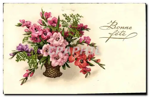 Cartes postales Bonne Fete Fleurs