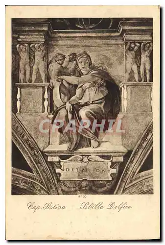 Cartes postales Cap Sistina Sibilla Delfica