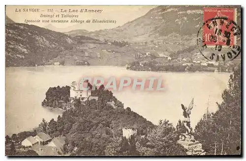 Ansichtskarte AK La Savoie Le Lac d'Annecy Duingt et Talloires possede une ancienne Abbaye de Benedictins