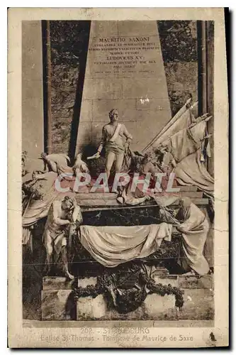 Cartes postales Strasbourg Eglise St Thomas Tombeau de Maurice de Saxe
