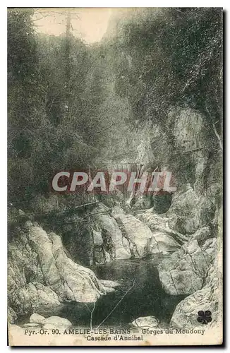 Cartes postales Amelie Les Bains Gorges du Mondony Cascade d'Annibal