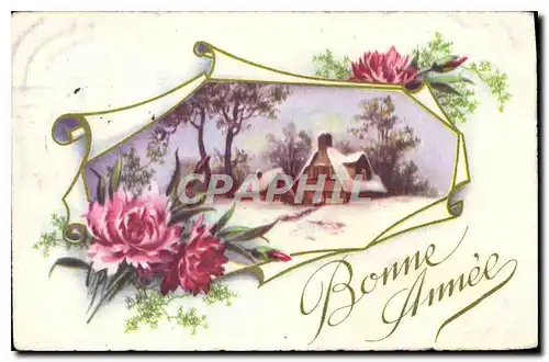 Cartes postales Bonne Annee Fleurs