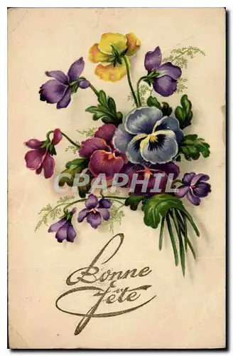 Cartes postales Bonne Fete Fleurs