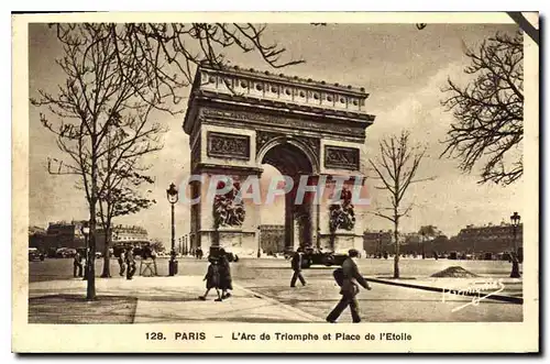 Cartes postales Paris L'Arc de Triomphe et Place de l'Etoile