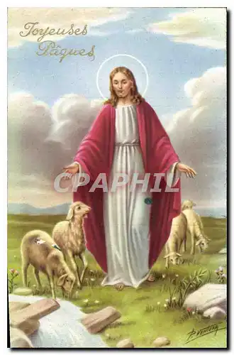 Cartes postales Joyeuses Paques Christ
