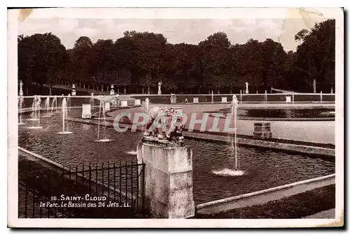 Ansichtskarte AK Saint Cloud Le Parc Le Bassin