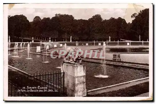 Cartes postales Saint Cloud Le Parc Le Bassin