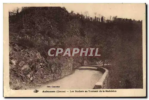 Ansichtskarte AK Aubusson Creuse Les Rochers au Tournant de la Madeleine