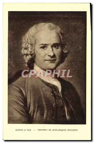 Ansichtskarte AK Quentin La Tour Portrait de Jean Jacques Rousseau