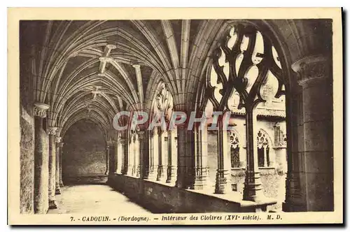Cartes postales Cadouin Dordogne Interieur des Cloitres