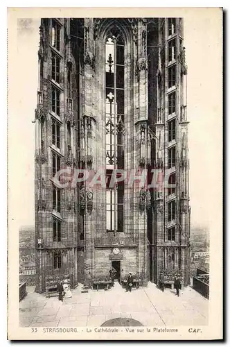 Cartes postales Strasbourg La Cathedrale Vue sur la Plateforme