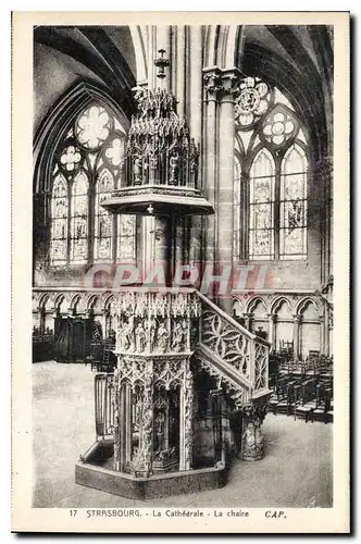 Ansichtskarte AK Strasbourg La Cathedrale La Chaire