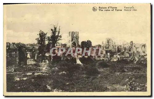 Cartes postales Ruines d'Ypres Panorama