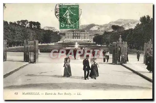 Cartes postales Marseille Entree du Parc Borely