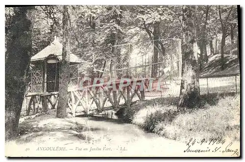 Cartes postales Angouleme Vue au Jardin Vert