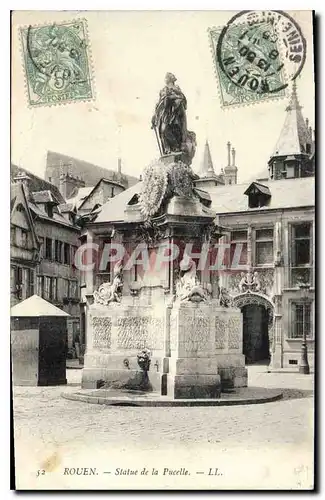 Ansichtskarte AK Rouen Statue de la Pucelle