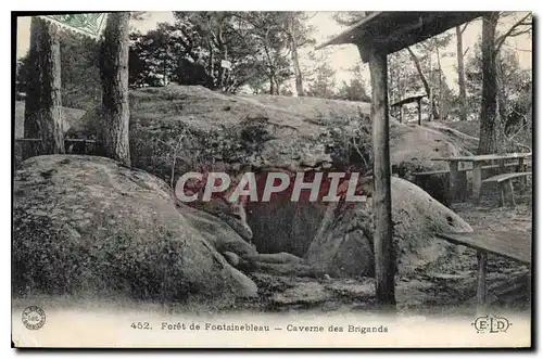 Ansichtskarte AK Foret de Fontainebleau Caverne des Brigards