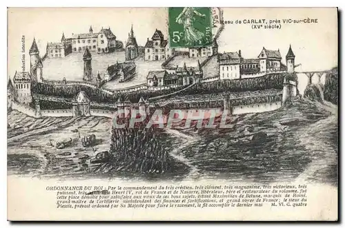 Cartes postales Chateau de Carlat pres Vic sur Cere