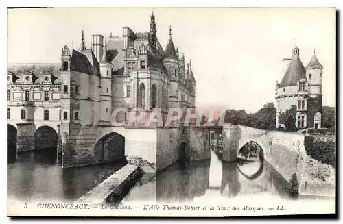 Ansichtskarte AK Chenonceaux Le Chateau L'Aile Thomas Bohier et la Tour des Marques