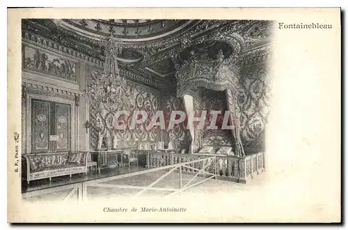 Cartes postales Fontainebleau Chambre de Marie Antoinette