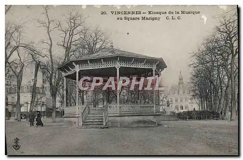 Ansichtskarte AK Vincennes Kiosque de la Musique au Square Marigny