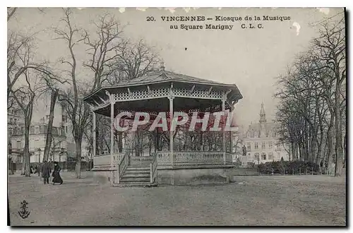 Cartes postales Vincennes Kiosque de la Musique au Square Marigny