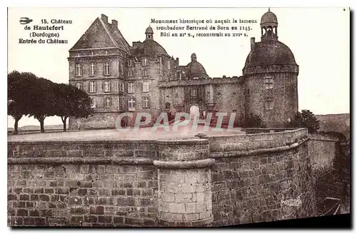 Ansichtskarte AK Chateau de Hautefort Dordogne Entree du Chateau