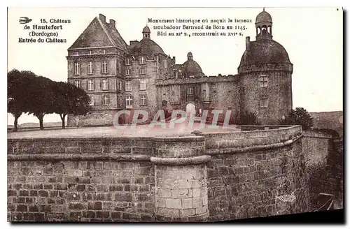 Cartes postales Chateau de Hautefort Dordogne Entree du Chateau