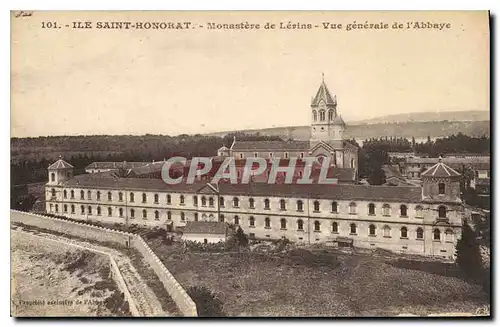 Ansichtskarte AK Ile Saint Honorat Monastere de Lerins Vue generale de l'Abbaye