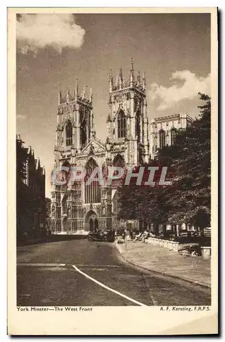 Ansichtskarte AK York Minster The West Front