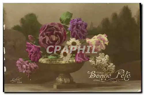 Cartes postales Bonne Fete Fleurs