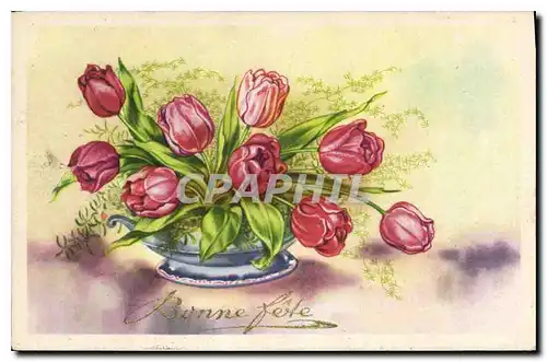 Cartes postales Bonne Fete Fleurs