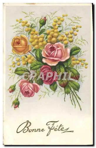 Cartes postales Bonne Fete Fleurs