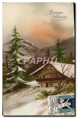 Cartes postales Bonne Annee Vignette Tuberculose