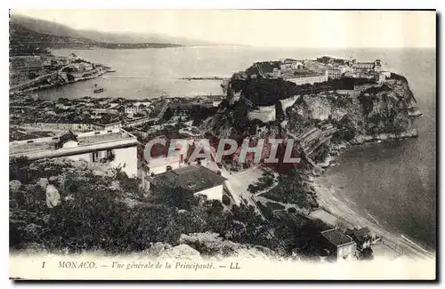 Cartes postales Monaco Vue generale de la Principaute