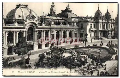 Cartes postales Monte Carlo Ensemble du Casino Demerle Archetecte