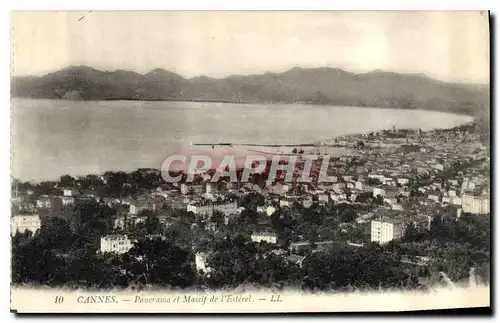 Ansichtskarte AK Cannes Panorama et Massif de l'Esterel