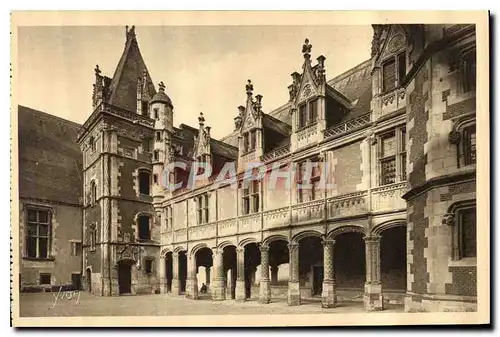 Cartes postales Chateau de Blois Facade enterieure Louis XII