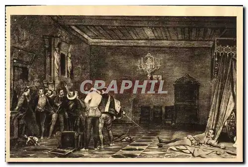 Ansichtskarte AK Chateau de Blois Assassinat du Duc de Guise par Delaroche
